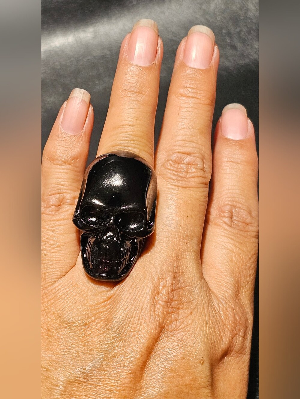 Metal Skull-shaped Ring